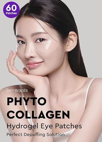 BE+WANTS Bewants under eye patches for puffy eyes, Korean under eye mask with vegan collagen and 71.9% bamboo water, patches for dark circles and Cooling, 60 pieces thumbnail 3