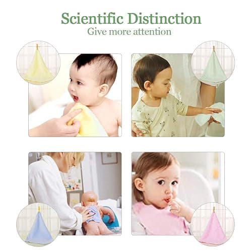 Baby Washcloths 100% Organic Bamboo Bath Washcloth Reusable Face Towels Anti-Bacterial Soft Towel Set Perfect for Newborn (8 pack) thumbnail 5