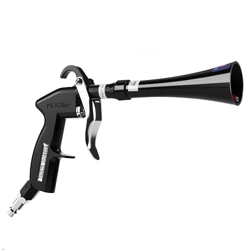 GOCCIDA Tornado Dry Cleaning Gun with Brass Adjustable Air Flow Nozzle,Air Blower Gun Quickly Blasts Dirt and Dust from Surface Works with Air Compressor Black - Image 1