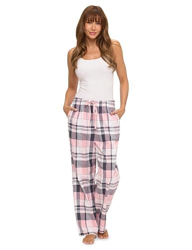 Casual Nights Women's Flannel Pajama Sleep Pants, Soft Plaid Pjs Bottoms thumbnail 2