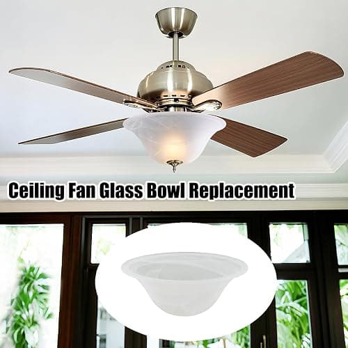 Glass Lamp Shade Replacement 12"D x 4.75"H,Lamp Shades For Floor Lamps Suitable for E26 Socket Torchiere Lamp Shade GlassShades Ceiling Fan Light Covers Ceiling Fan Globe Replacement Glass Bowl thumbnail 4