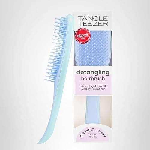 Tangle Teezer Ultimate Detangler Brush for Wet & Dry Hair, Eliminates Knots & Reduces Breakage for Straight to Wavy Hair Types, Denim Blues thumbnail 10