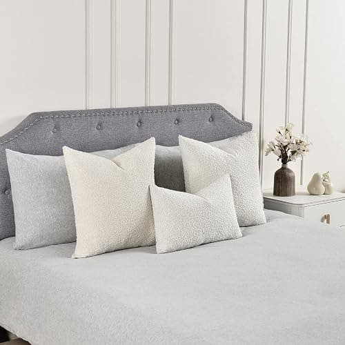 Sunkifover Textured Boucle Pillow Cover 12x20 Inches, Decorative Neutral Pillowcase Rectangular Cushion Cover for Sofa, Bed, Bedroom, Living Room, Cream. - Cream - 20" x 12" (Pack of 1) thumbnail 5