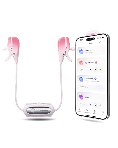 LOVENSE Gemini Vibrating Nipple Clamps, Bluetooth Adjustable Nipple Stimulator with App Remote Control, Rechargeable Sex Toys for Women Men Couples Play Two-Color Gradient - Image 1