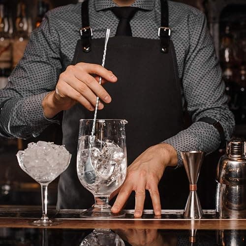 Briout Bar Spoon Cocktail Mixing Stirrers for Drink, Stainless Steel 12 Inches Long Handle, Silver 2 Pieces thumbnail 9