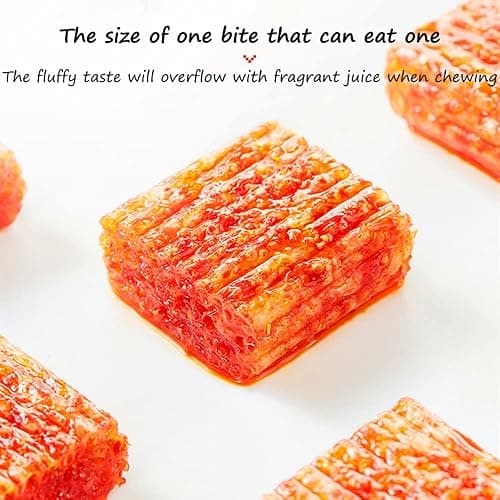 Spicy Strips - Spicy Gluten Latiao, Independent small bag packaging, Chinese Special Casual Snack Food, Made From Wheat/Chili/Spice, Low Sugar and Low Calories, Best Vegan, 200g (Pack of 2) thumbnail 3
