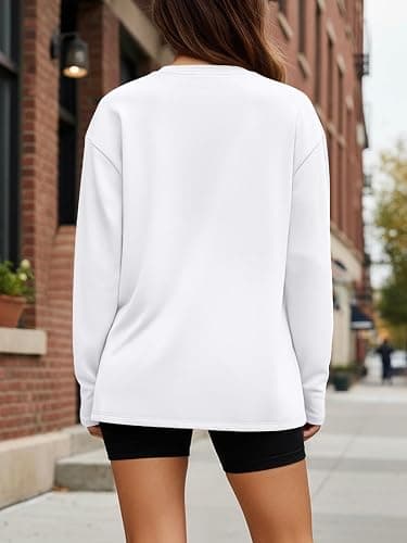 Trendy Queen Womens Spring Tops Oversized Long Sleeve T Shirts 2026 Basic Tee Fall Casual Workout Y2K Clothes thumbnail 4