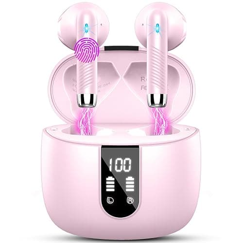 Bluetooth Kopfhörer, In Ear Kopfhörer Kabellos Bluetooth 5.3 Kabellose Kopfhörer mit 4 Mic, 2023 Neue ENC Noise Cancelling Wireless Earbuds 48H Tiefer Bass, IP7 Wasserdicht Ohrhörer LED-Anzeige - Image 1
