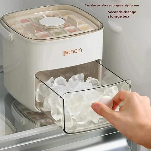 axGear Ice Cube Box Portable Storage Tray with Cover thumbnail 7