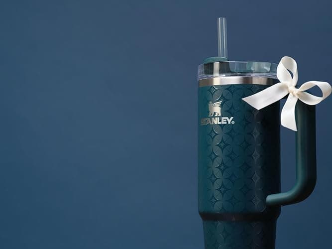 STANLEY Quencher H2.0 Tumbler with Handle and Straw 40 oz | Flowstate 3-Position Lid | Cup Holder Compatible for Travel | Insulated Stainless Steel Cup | BPA-Free | Ponderosa Star thumbnail 5
