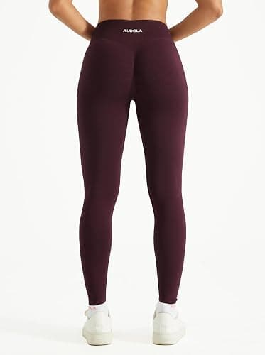 AUROLA Influence Crossover Waistband Workout Leggings for Women, Seamless High Waist Athletic Scrunch Butt Gym Yoga Pants thumbnail 2