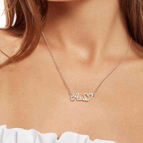 PicturesOnGold.com Custom Name Necklace For Women Personalized Name Necklace in Sterling Silver or Gold Necklace Personalized with any Name or Word thumbnail 8