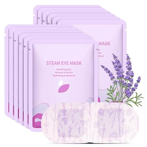 flintronic Máscara para Ojos de Vapor, 12 Pcs Eye Mask Warming, Lavanda Autocalentada Máscara de Ojos de Sueño Caliente Desechable para Relajación y Tensión de Ojos (Lavender) thumbnail 9