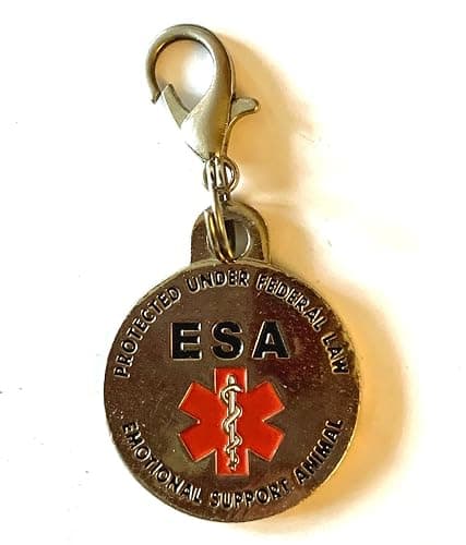 ESA tag Emotional Support Animal tag Emotional Support Animals ID Emotional Support Dog Vest Service Dog Animal ESA Service Dog Patch tag Collar Tags for Small Dogs Collars Medical Patches sevice ESA thumbnail 2