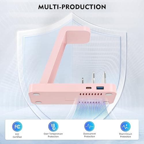 GAUOLN Wireless Charger for iPhone - 5 in 1 Charging Station for Multiple Devices Apple: Wireless Charging Stand Dock for iPhone 17 16e 16 15 14 13 12 Pro Max Apple Watch Airpods thumbnail 5