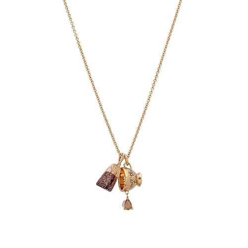 Alex and Ani 'Spill the Tea' Cup Charm Pendant Necklaces - Image 1