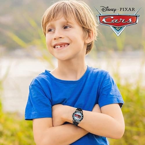 Accutime Disney Pixar Cars Lightning McQueen Time-Teaching Watch for Kids with Interactive Racing Dial thumbnail 4