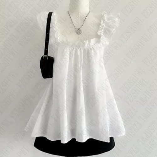 Grunge Emo Goth Shirts Y2k Lace Bow Coquette Babydoll Tops Women Vintage Graphic Tee 2000s Summer Crop Tops thumbnail 4
