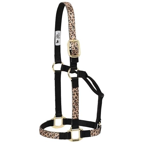 Weaver Leather Non-Adjustable Patterned Nylon Horse Halter, Leopard - Image 1