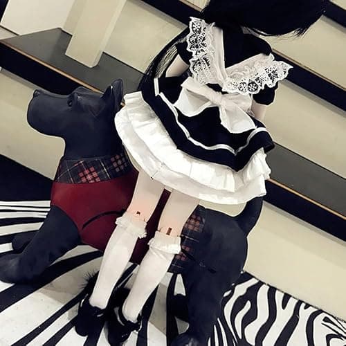 niannyyhouse 1/3 1/4 1/6 BJD Dolls Clothes Dress Apron Headdress Underpants Socks Bunny Maid Suit Ball Jointed Dolls Accessories Dress Up Gift (1/4BJD) thumbnail 5