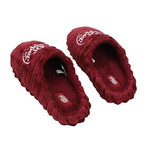 Bioworld Dr Pepper Logo Adult Red Scuff Slippers thumbnail 5