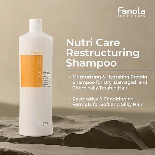 Fanola Restructuring Hair Shampoo for Women & Men - Moisturizing Shampoo for Dry Hair Enriched with Milk Protein - Repairing, Nourishing, Anti-Frizz Formula for Dry & Brittle Strands (33.8 Fl oz) thumbnail 7