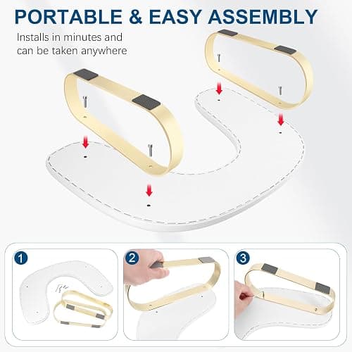 Arm Rest for Nails Tech, U-Shaped Manicure Nail Arm Rest Stand, Nail Armrest for Nail Tech Hand Rests with Stainless Steels Holder thumbnail 7