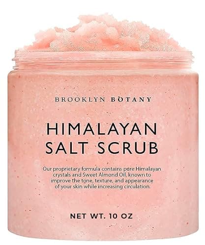 Brooklyn Botany Himalayan Salt Body Scrub - Moisturizing and Exfoliating Body, Face, Hand, Foot Scrub - Fights Stretch Marks, Fine Lines, Wrinkles - Great Gifts for Women & Men - 10 oz - Image 1