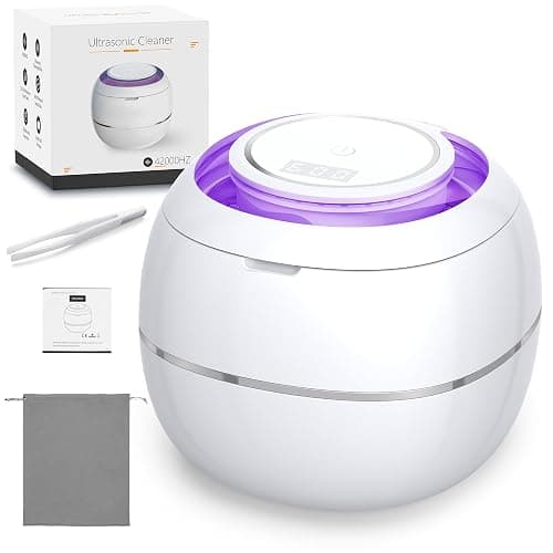 Ultrasonic Retainer Cleaner, 42kHz Ultrasonic Tooth Cleaner with Visible Window and Two Modes, 180ML Ultrasonic UV Cleaner Machine for Retainer, Dentures, Mouth Guard, Aligner - Image 1