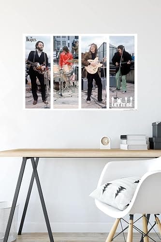 Trends International The Beatles - Let It Be Bars Wall Poster, 22.37" x 34.00", Poster & Mount Bundle thumbnail 6