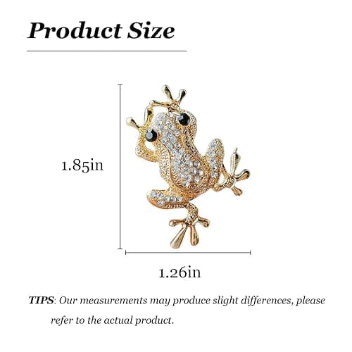 Cute Frog Enamel Pin Brooch for Women Green Animal Jewelry Accessories Frog Costume Christmas Pin thumbnail 6