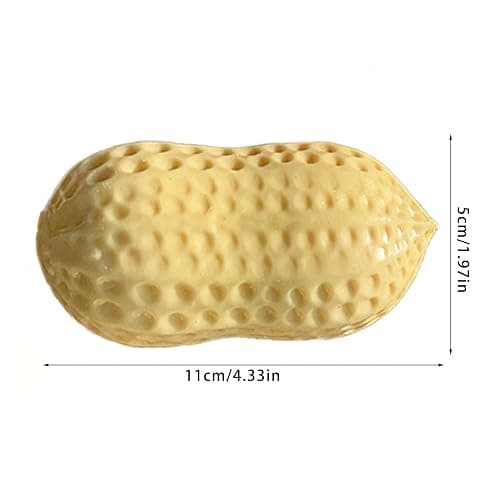Peanut Squishies Toys,Peanut Squishies Slow Rising Stress Relief Toy,Squeeze Dough Ball Stress Relief HandToys,TabaSquishies for Easter Gifts,Cute Anxiety Relief Toys, for Adults (Yellow-1pcs) thumbnail 3
