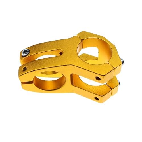 31.8 Stem 45mm Bike Stem Wake Mountain Bike Stem Short Handlebar Stem for Most Bicycle, Road Bike, MTB, BMX, Fixie Gear, Cycling (Aluminum Alloy, Black Blue Gold Red) thumbnail 4
