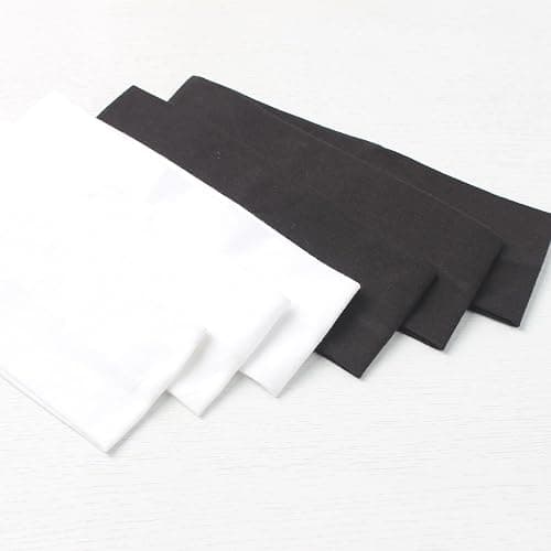MLMOMVME 6 Pcs Black White Headbands for Women Hair Cotton Headband Non-slip Stretchy Elastic Head Wrap Holder Hair Accessories thumbnail 8