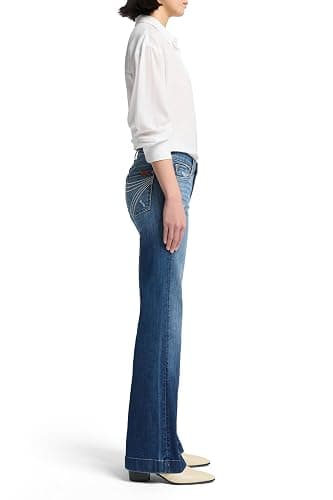 7 for All Mankind Women's Petite Size The Tailorless Dojo Trouser Jean (Short Inseam) thumbnail 3