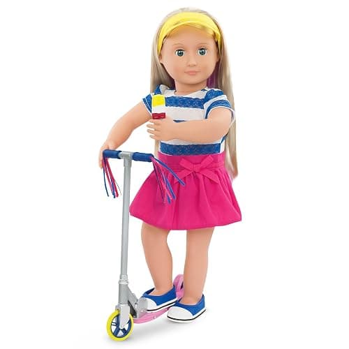 Our Generation – 18-Inch Doll Clothes – Cute to Scoot Doll Deluxe Scooter Outfit - Fashion Clothes & Accessories, Includes Scooter,Pretend Play, for 3+ Years thumbnail 5