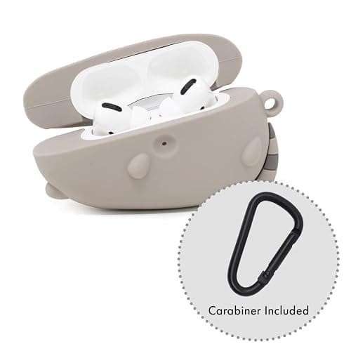 iFace x Pusheen The Cat [ Compatible with AirPods Pro ] Cute Case - Silicone Protective Cover [Carabiner Clip Included] [Wireless Charging Compatible] - Laying Down thumbnail 2