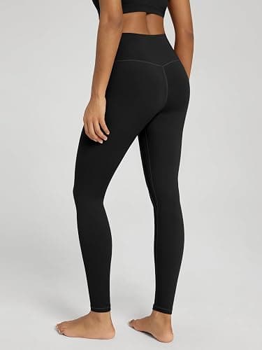 ODODOS Women's Cross Waist Yoga Leggings with Inner Pocket, 23"/25"/28" Gathered Crossover Workout Yoga Pants thumbnail 4