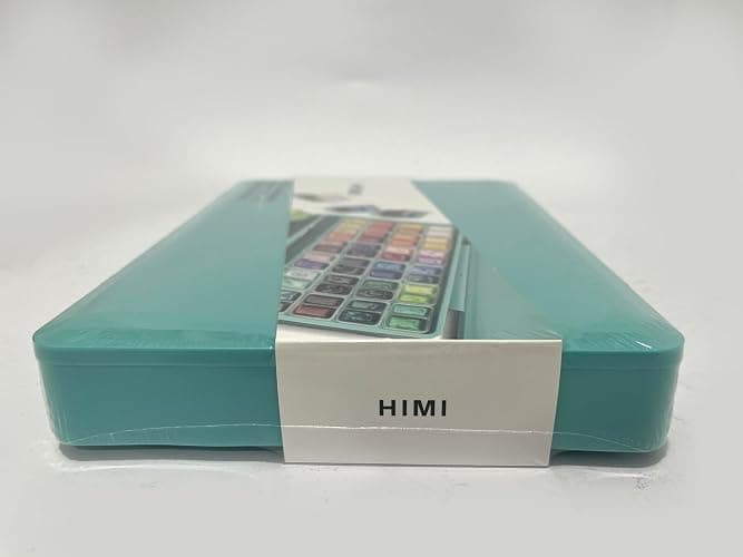 ABEIER HIMI Gouache Paint Set, Twin Cup 48 Colors x 12ml/0.4oz with 3 Brushes & a Palette, Non-Toxic, Jelly Guache Paint for Canvas and Watercolor Paper - Perfect for Beginners, Students, Artists - 48 COLOURS thumbnail 10