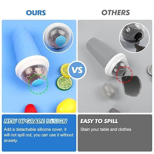 susimond Premium Slushy Maker Cup, Durable Slushie Maker Cup for Christmas with Cup Brush Straw and Spoon, Portable Quick Frozen Smoothies Squeeze CoolingCup for Milk Drinks and Juices thumbnail 6