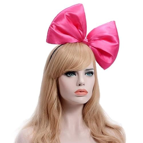 BUYITNOW Women Huge Bow Headband Cute Bowknot Hair Hoop for Halloween Cosplay thumbnail 4
