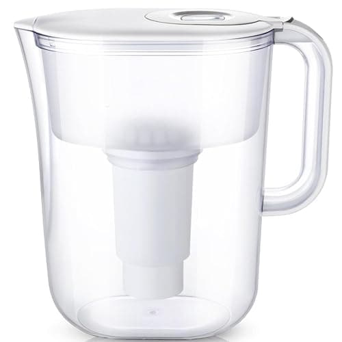 10-Cup Water Filter Pitcher with 5 Replacements & Electronic Change Reminder - Compatible Brita Water Pitcher Brita Filter Replacement thumbnail 8