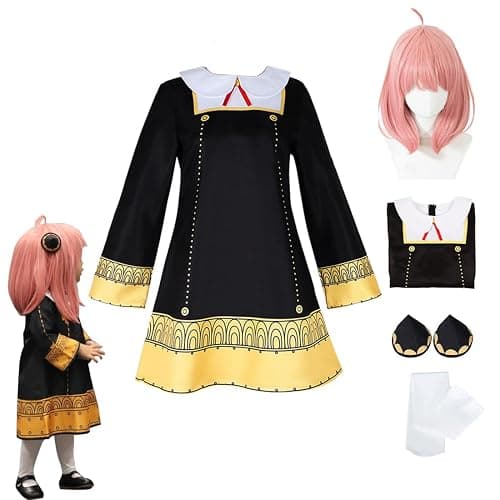 AKTOTO Thorn Princess Yor Forger Cosplay Gothic Dress Anya Forger Cosplay Anime Halloween Full Dress with Wig - Image 1