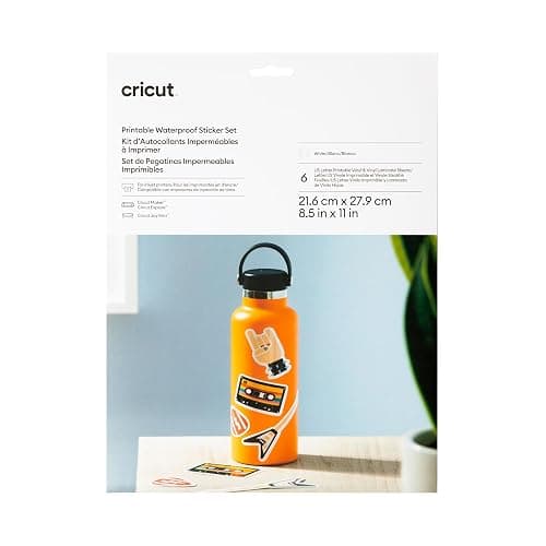 Cricut Joy Xtra Printable Waterproof Sticker Set- White thumbnail 2