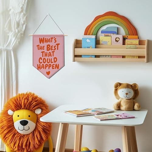 Pink and Orange Preppy Wall Decor Inspirational Positive Affirmations Aesthetic Wall Hanging Pennant Flag Banner Preppy Stuff Classroom Bedroom Girls Room Home Decor Wall Art Christmas Birthday Gifts thumbnail 2