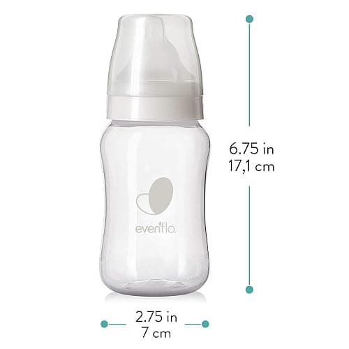 Evenflo Feeding Premium Proflo Venting Balance Plus Wide Neck Baby, Newborn and Infant Bottles - Helps Reduce Colic - 9 Ounce (Pack of 6) thumbnail 3
