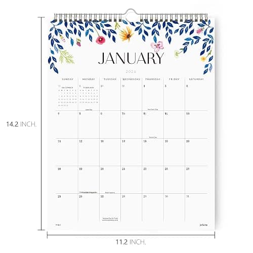 Jotsome Wall Calendar 2025-2026, Monthly Calendar From Now to December 2026 11.2"x14.2", Aesthetic Wall Decoration in Home and Office for Easy Organizing thumbnail 3
