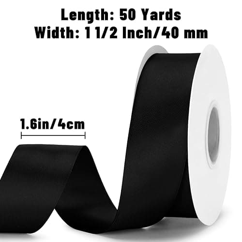 Black Satin Ribbon thumbnail 3