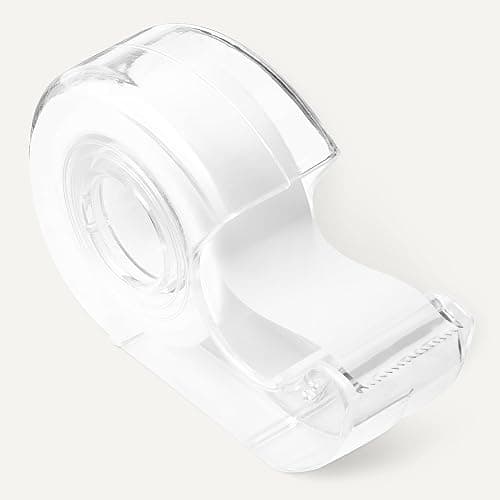 Amazon Basics Matte Finish Invisible Tape with Dispenser, 3/4" x 300" (8.33 Yards), Transparent, 3-Pack thumbnail 4