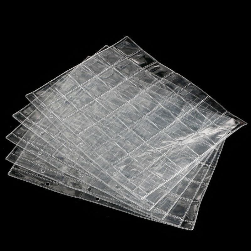 lehom Plastic Coin Pocket Pages 42 Grids Coin Collection Supplies 10 Sheets Coin Holder for Stamp Coin Medals Badge thumbnail 6